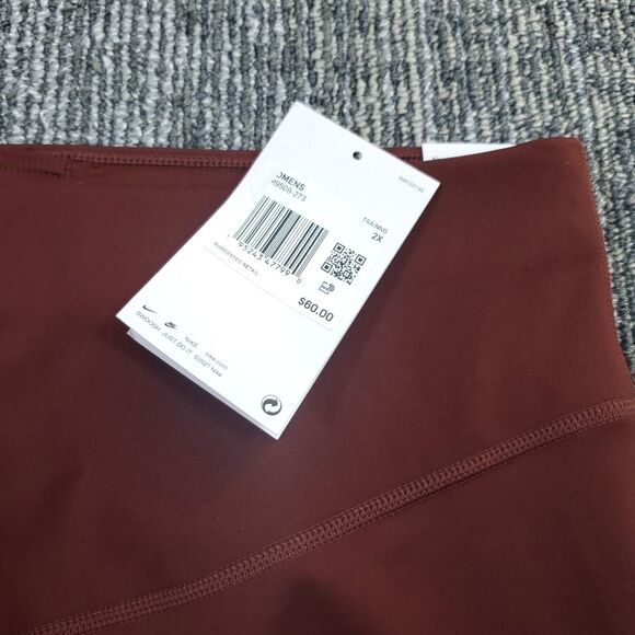 NWT Nike One Dri-Fit 7/8 Logo Legging, Bronze Eclipse, Redstone, Plus Size 2X - Picture 5 of 15